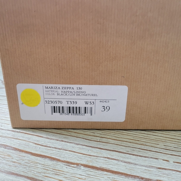 Christian Louboutin Mariza zeppa 130 black leather wedge sandals sz 39 - Picture 5 of 16